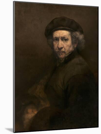 Self-Portrait, 1659-Rembrandt van Rijn-Mounted Giclee Print