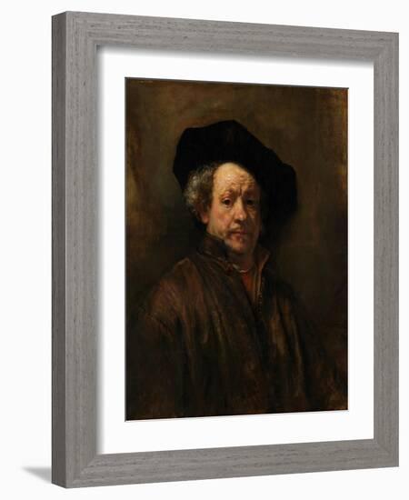 Self-Portrait, 1660-Rembrandt van Rijn-Framed Giclee Print