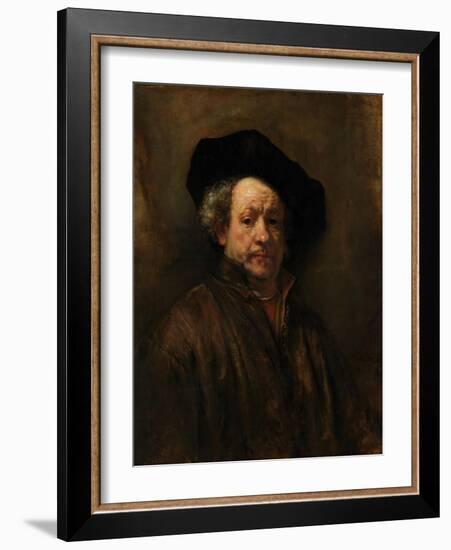 Self-Portrait, 1660-Rembrandt van Rijn-Framed Giclee Print