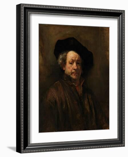 Self-Portrait, 1660-Rembrandt van Rijn-Framed Giclee Print