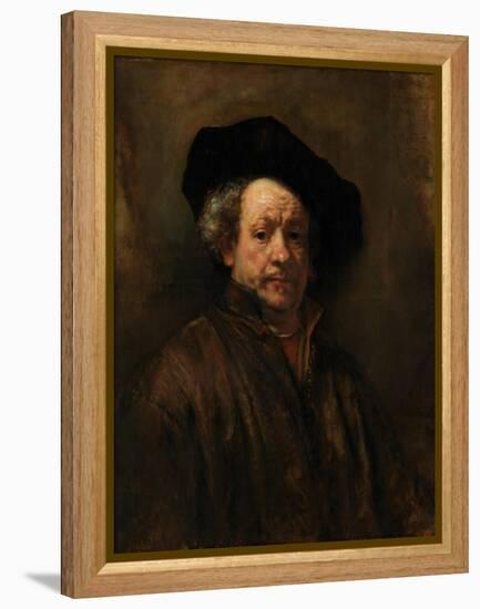 Self-Portrait, 1660-Rembrandt van Rijn-Framed Premier Image Canvas