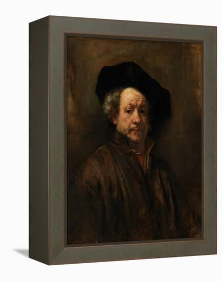 Self-Portrait, 1660-Rembrandt van Rijn-Framed Premier Image Canvas