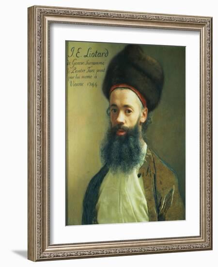 Self Portrait, 1744-Jean-Etienne Liotard-Framed Giclee Print