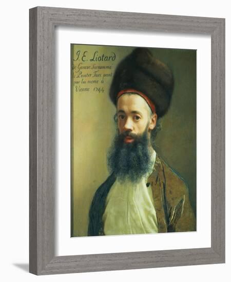 Self Portrait, 1744-Jean-Etienne Liotard-Framed Giclee Print