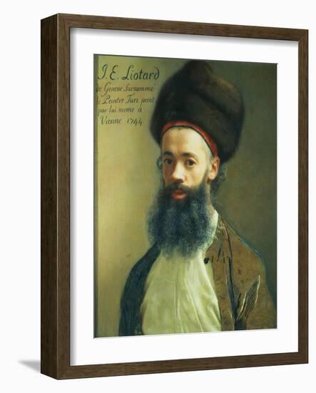 Self Portrait, 1744-Jean-Etienne Liotard-Framed Giclee Print