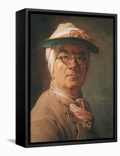 Self Portrait, 1775-Jean-Baptiste Simeon Chardin-Framed Premier Image Canvas