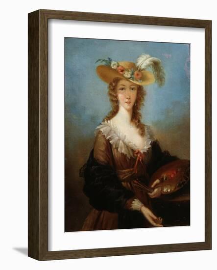 Self-Portrait, 1782-Elisabeth Louise Vigee-LeBrun-Framed Giclee Print