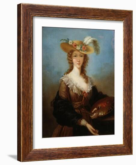 Self-Portrait, 1782-Elisabeth Louise Vigee-LeBrun-Framed Giclee Print