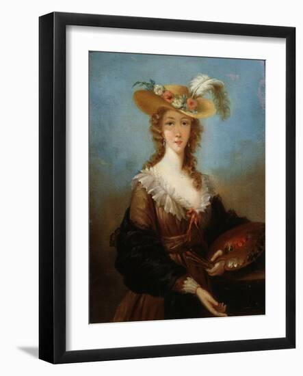 Self-Portrait, 1782-Elisabeth Louise Vigee-LeBrun-Framed Giclee Print