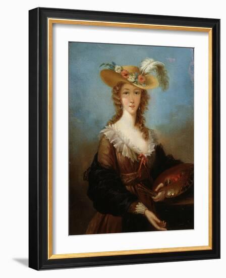 Self-Portrait, 1782-Elisabeth Louise Vigee-LeBrun-Framed Giclee Print