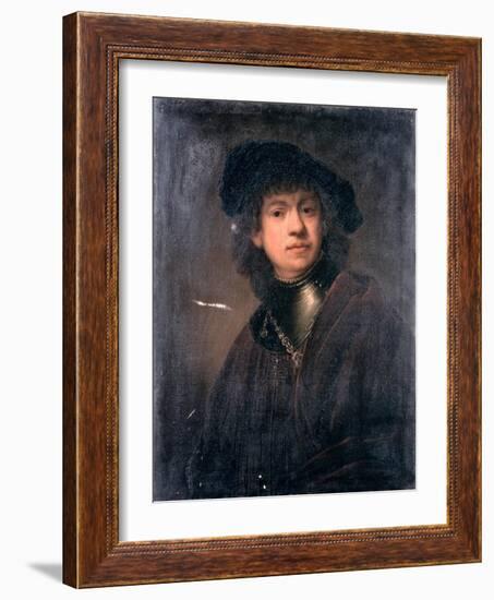 Self Portrait, 17th Century-Rembrandt van Rijn-Framed Giclee Print