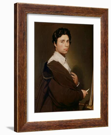 Self-Portrait, 1804-Jean-Auguste-Dominique Ingres-Framed Giclee Print