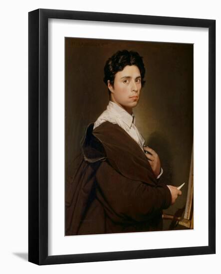 Self-Portrait, 1804-Jean-Auguste-Dominique Ingres-Framed Giclee Print