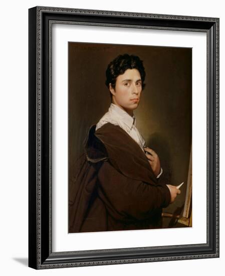 Self-Portrait, 1804-Jean-Auguste-Dominique Ingres-Framed Giclee Print