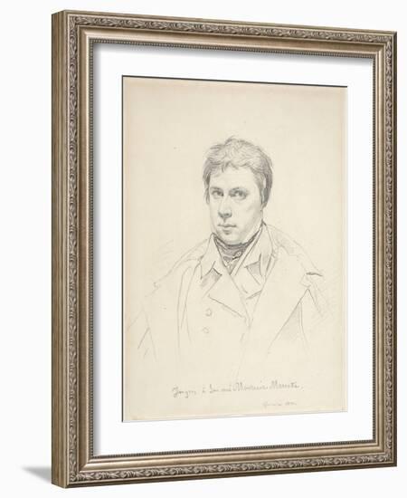 Self-Portrait, 1822-Jean Auguste Dominique Ingres-Framed Giclee Print