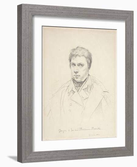 Self-Portrait, 1822-Jean Auguste Dominique Ingres-Framed Giclee Print