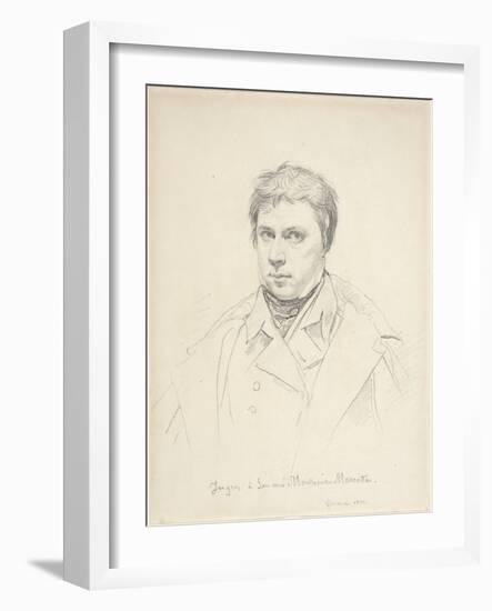 Self-Portrait, 1822-Jean Auguste Dominique Ingres-Framed Giclee Print