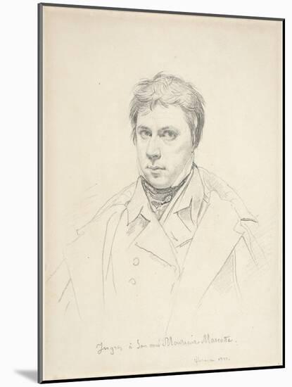 Self-Portrait, 1822-Jean Auguste Dominique Ingres-Mounted Giclee Print