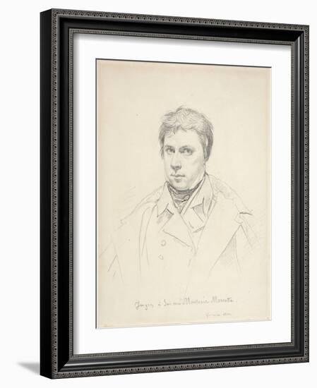 Self-Portrait, 1822-Jean Auguste Dominique Ingres-Framed Giclee Print