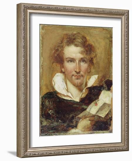 Self Portrait, 1823 (Oil on Paper on Panel)-William Etty-Framed Giclee Print