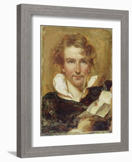 Self Portrait, 1823 (Oil on Paper on Panel)-William Etty-Framed Giclee Print