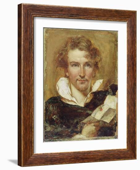 Self Portrait, 1823 (Oil on Paper on Panel)-William Etty-Framed Giclee Print