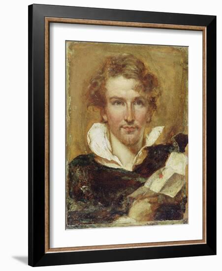 Self Portrait, 1823 (Oil on Paper on Panel)-William Etty-Framed Giclee Print