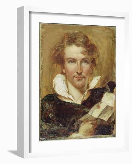 Self Portrait, 1823 (Oil on Paper on Panel)-William Etty-Framed Giclee Print