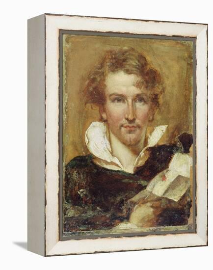 Self Portrait, 1823 (Oil on Paper on Panel)-William Etty-Framed Premier Image Canvas