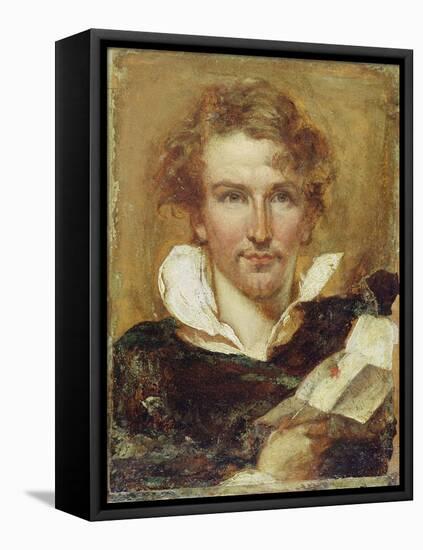 Self Portrait, 1823 (Oil on Paper on Panel)-William Etty-Framed Premier Image Canvas