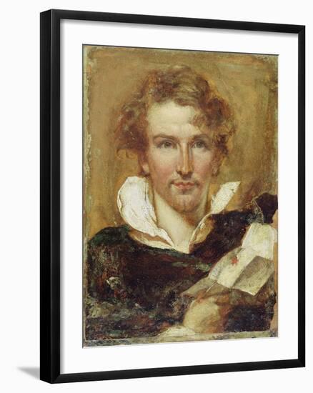 Self Portrait, 1823 (Oil on Paper on Panel)-William Etty-Framed Giclee Print