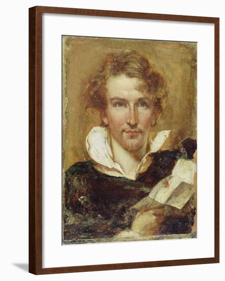 Self Portrait, 1823 (Oil on Paper on Panel)-William Etty-Framed Giclee Print