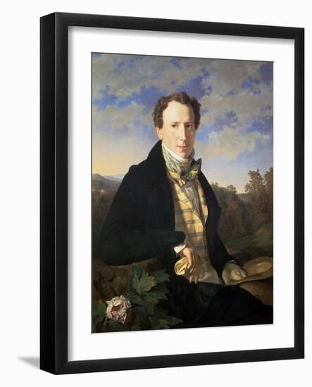 Self Portrait, 1828-Ferdinand Georg Waldmuller-Framed Giclee Print