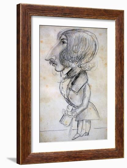 Self Portrait, 1838-Alfred de Musset-Framed Giclee Print