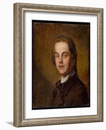 Self Portrait, 1845 (Oil on Canvas)-William Holman Hunt-Framed Giclee Print