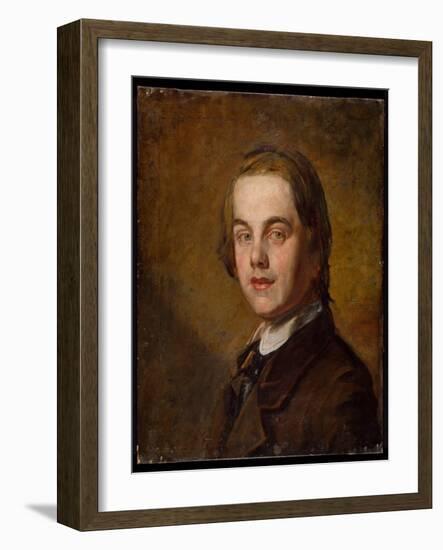 Self Portrait, 1845 (Oil on Canvas)-William Holman Hunt-Framed Giclee Print