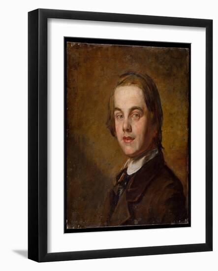 Self Portrait, 1845 (Oil on Canvas)-William Holman Hunt-Framed Giclee Print