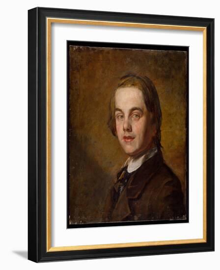 Self Portrait, 1845 (Oil on Canvas)-William Holman Hunt-Framed Giclee Print