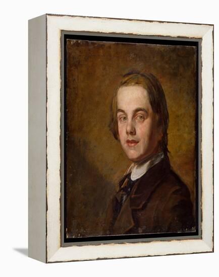 Self Portrait, 1845 (Oil on Canvas)-William Holman Hunt-Framed Premier Image Canvas