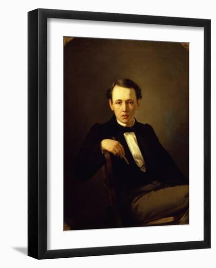 Self-Portrait, 1851-Vasili Grigoryevich Perov-Framed Giclee Print