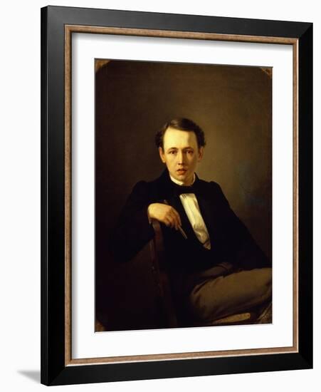 Self-Portrait, 1851-Vasili Grigoryevich Perov-Framed Giclee Print