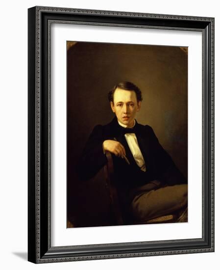 Self-Portrait, 1851-Vasili Grigoryevich Perov-Framed Giclee Print