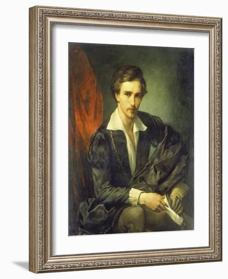 Self-Portrait 1854-Anselm Feuerbach-Framed Giclee Print