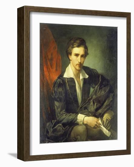 Self-Portrait 1854-Anselm Feuerbach-Framed Giclee Print