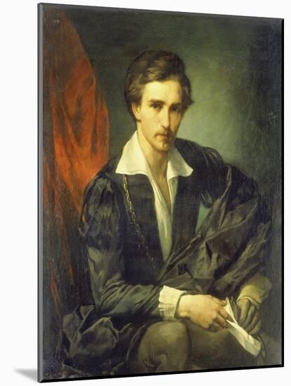 Self-Portrait 1854-Anselm Feuerbach-Mounted Giclee Print
