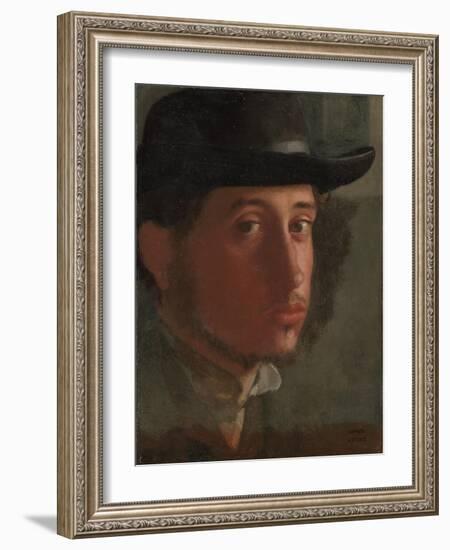 Self-portrait, 1857-8-Edgar Degas-Framed Giclee Print