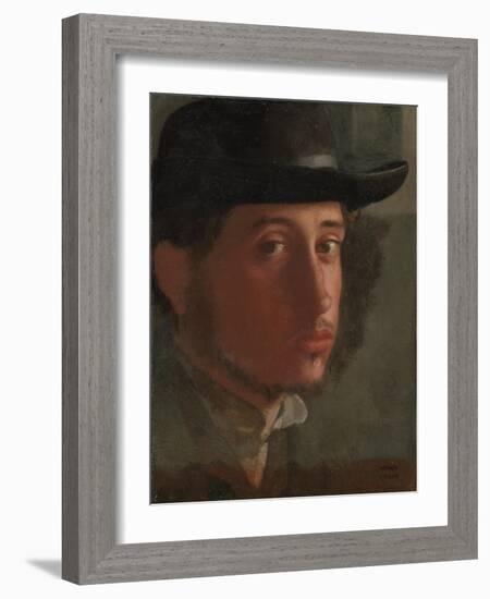 Self-portrait, 1857-8-Edgar Degas-Framed Giclee Print