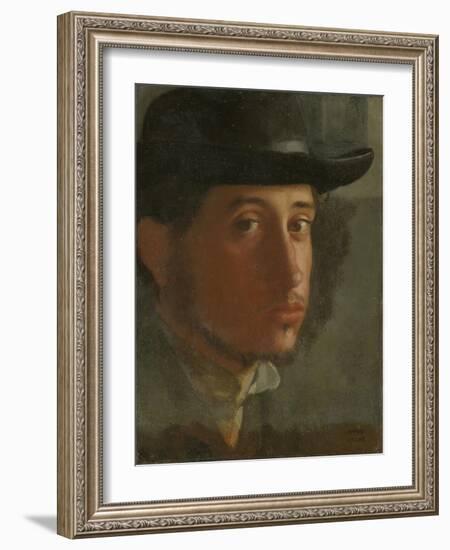 Self-Portrait, 1857-Edgar Degas-Framed Giclee Print