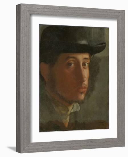 Self-Portrait, 1857-Edgar Degas-Framed Giclee Print