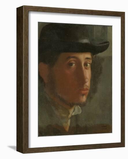 Self-Portrait, 1857-Edgar Degas-Framed Giclee Print